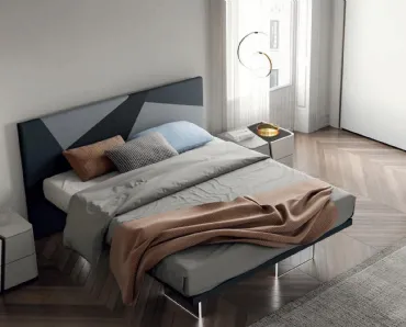 Letto in velluto Slim di Artigianmobili